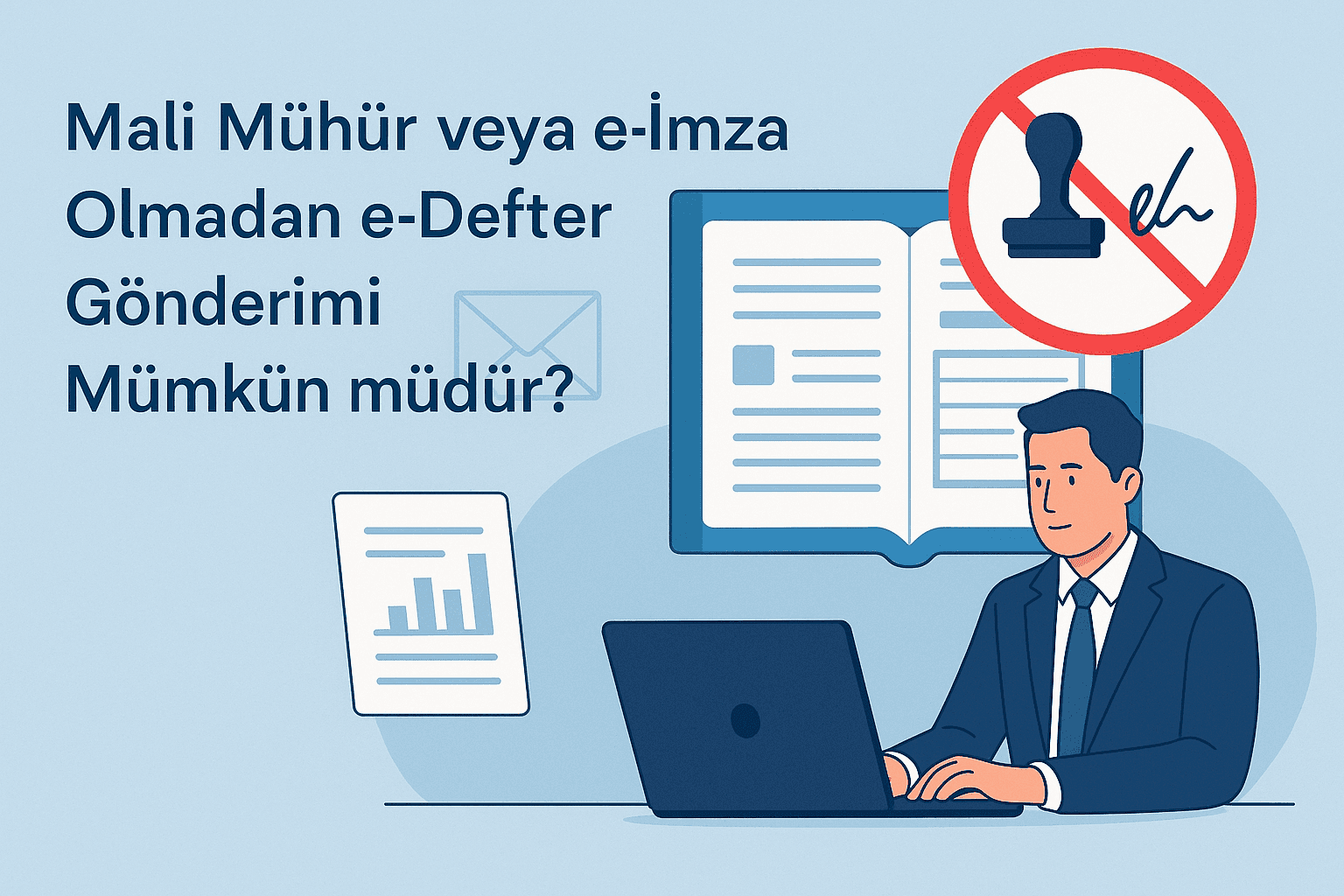 Mali Mühür veya e-İmza Olmadan e-Defter Gönderimi Mümkün müdür?