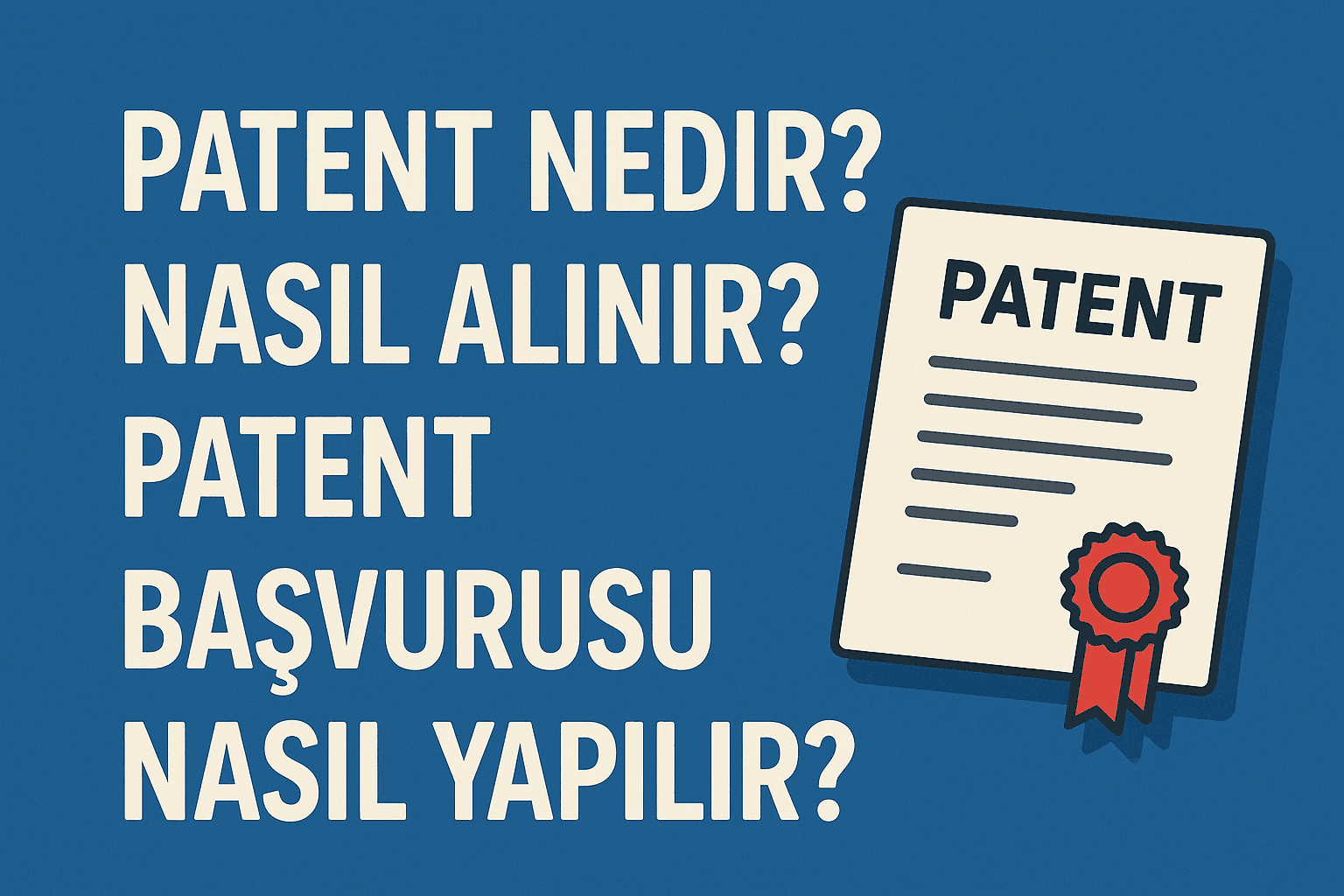 Patent Nedir? Nasıl Alınır? Patent Başvurusu Nasıl Yapılır?